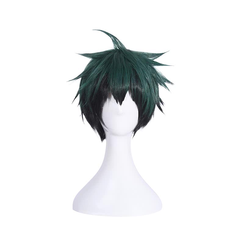 My Hero Academia Izuku Midoriya Fluffy Green and Black Gradient Hair Cosplay Wigs