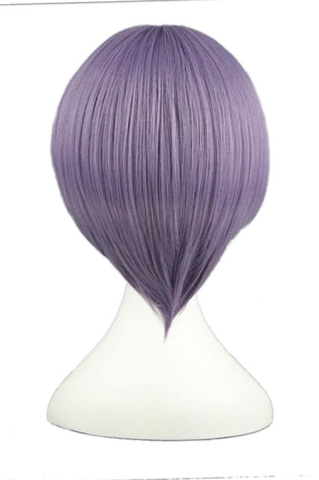 35cm The Melancholy Of Haruhi Suzumiya Nagato Yuki Cosplay Wigs Short Purple Woman Wigs