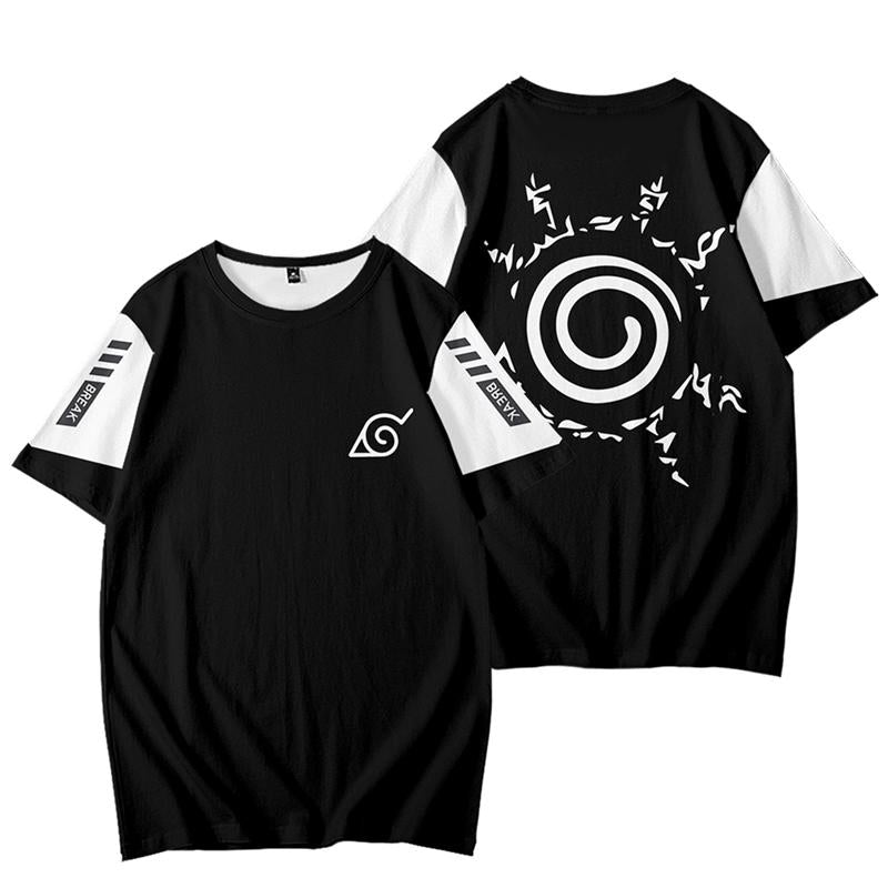 Naruto Black T-shirt Cosplay Costume