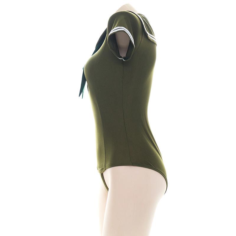 Navy Green One-piece Suit Cosplay Costume