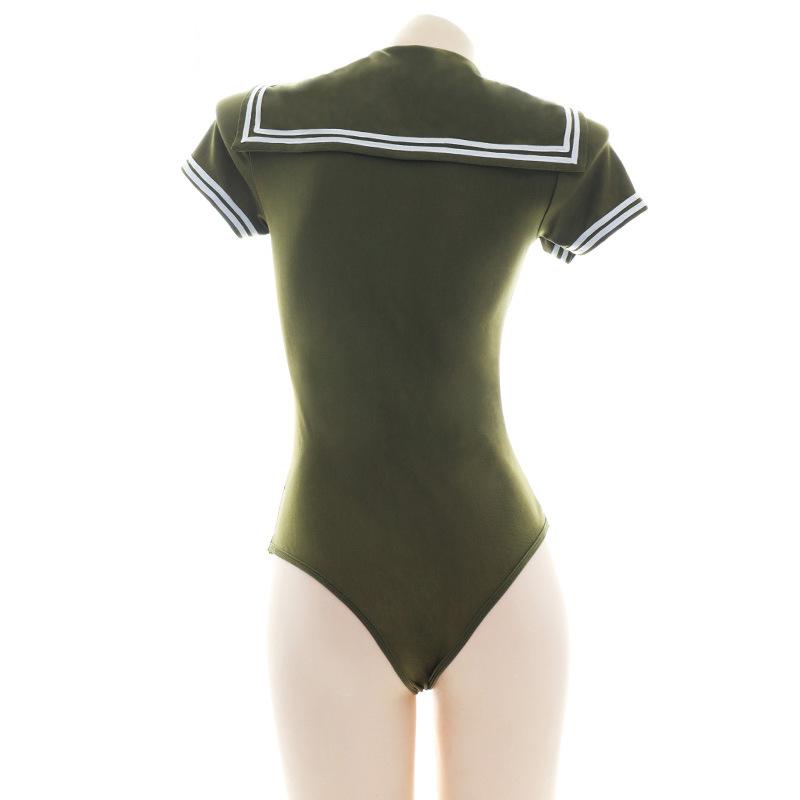 Navy Green One-piece Suit Cosplay Costume
