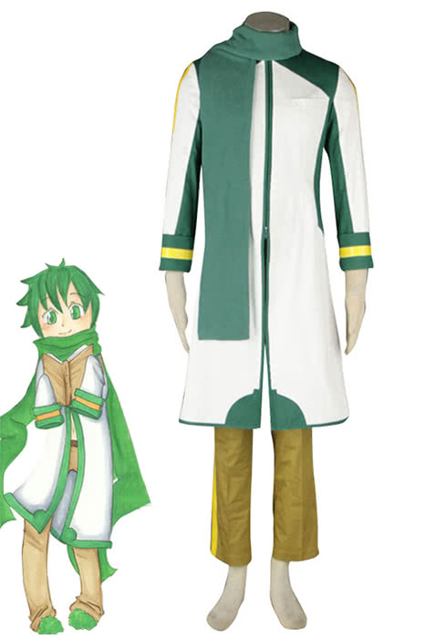 Vocaloid Nigaito Kaito Green Cosplay Costume