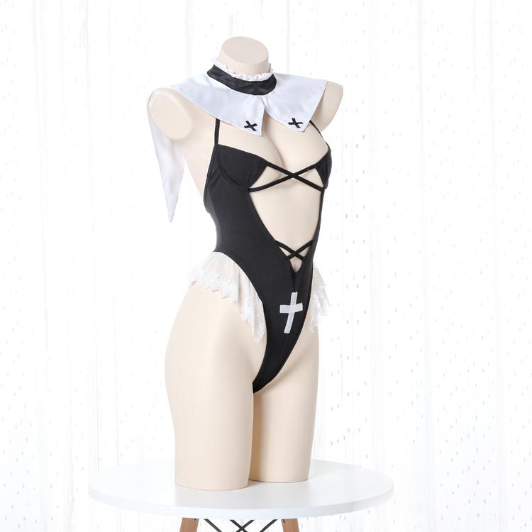 Nun Sexy Lingerie Halloween Cosplay Costume