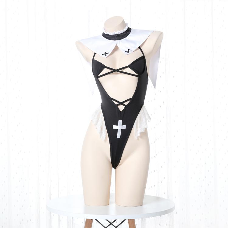Nun Sexy Lingerie Halloween Cosplay Costume