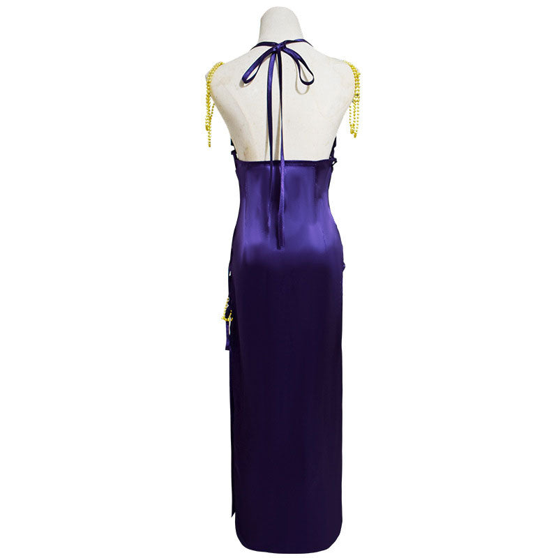 One Piece Nami Halloween Purple Dress Cosplay Costume