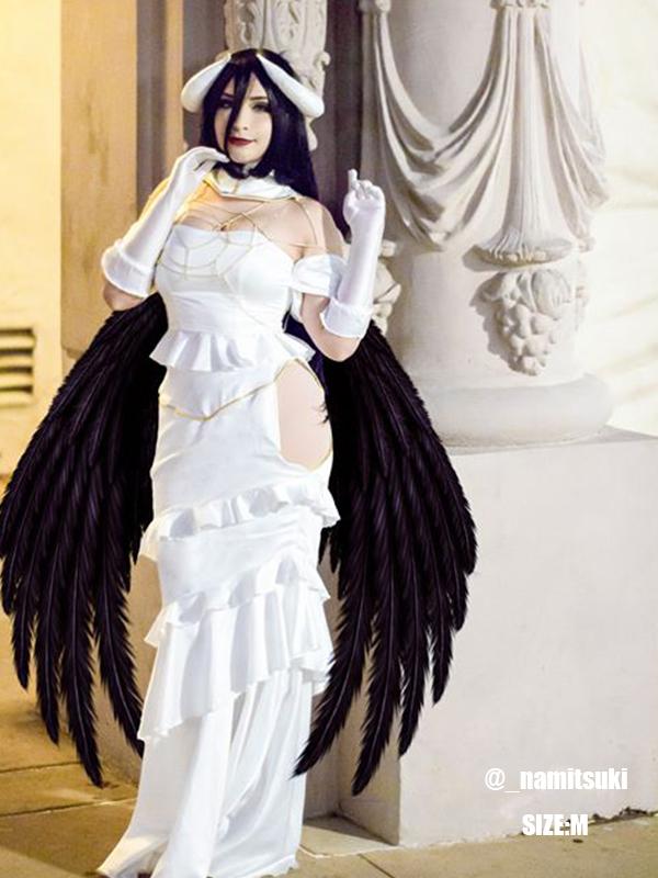 Overlord Albedo White dress Cosplay Costume