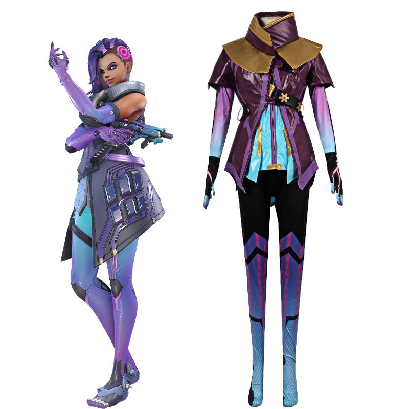 Overwatch Sombra Cosplay Costume
