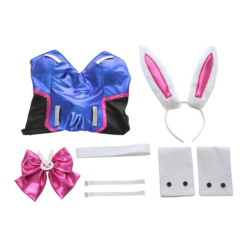 OW Game D.Va Hana Song Mercy Angel Bunny girl Cosplay Costume
