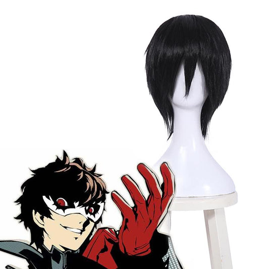 Persona 5 Joker Short Black Cosplay Man Wigs