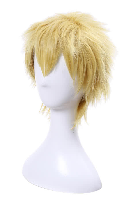 Short Golden Game Cosplay Man Wigs
