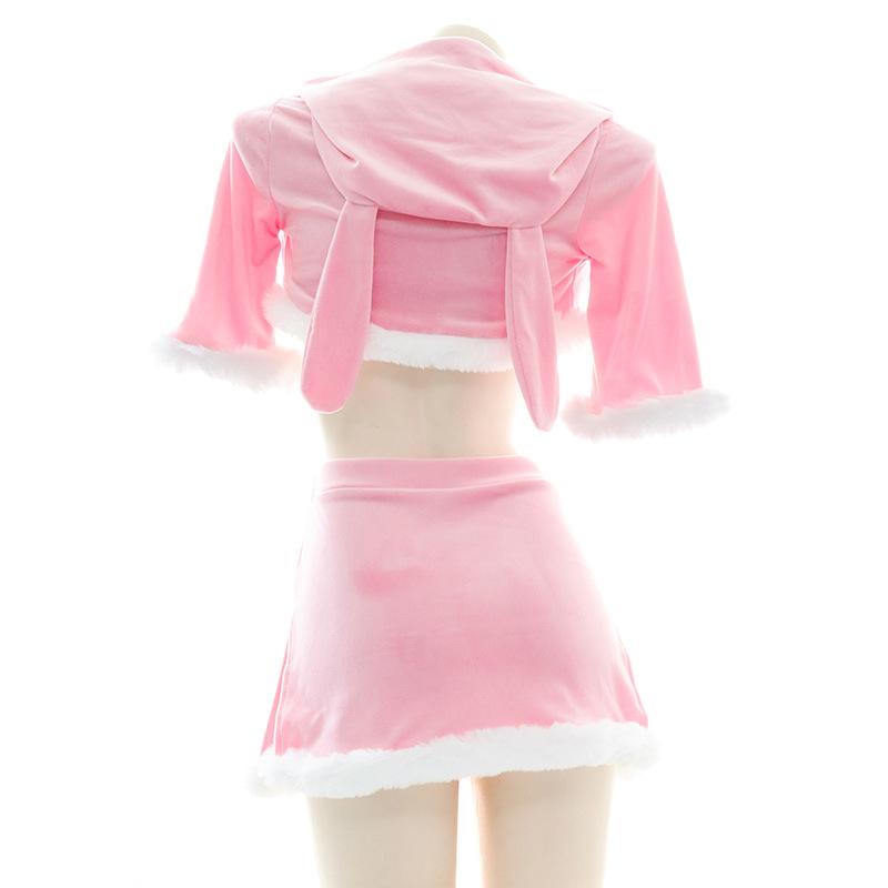 Pink Cute Bunny Girl Pajama Cosplay Costume