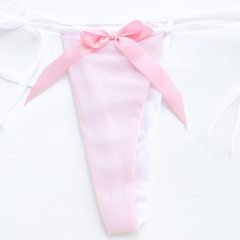 Pink Transparent Cute Plush Pajama Cosplay Costume