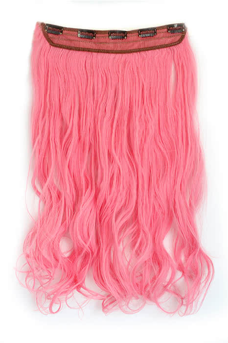 5 Colors Colorful 50cm Long Curly / Wave Clip in Hair Extensions