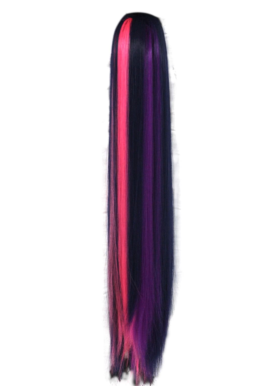 65cm Long Mixed Color Long Straight Hair Piece