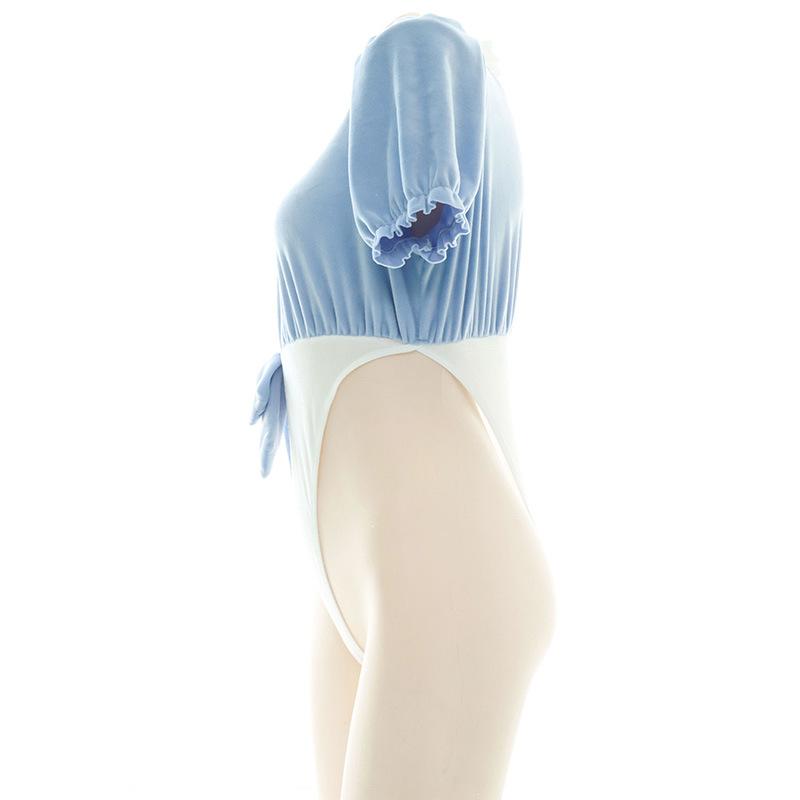 Plush High Fork Sexy Bow Underwear Cosplay Costume