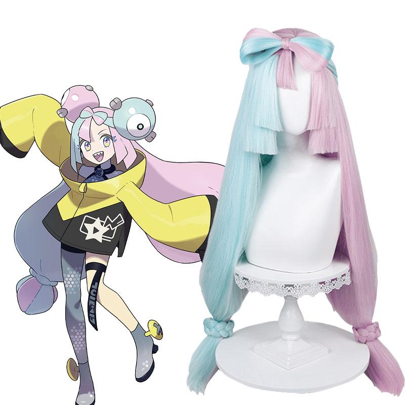 Pokemon Pokémon Scarlet and Violet Iono Cosplay Wigs