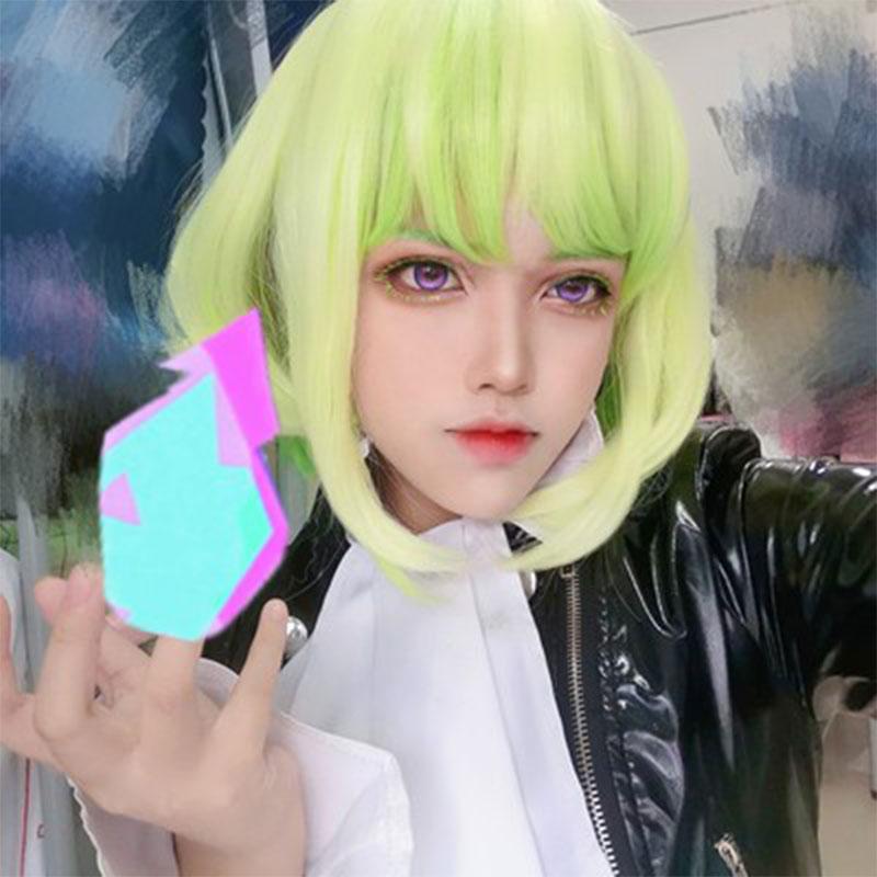 Promare Lio Fotia Green Mixed Color Cosplay Wigs