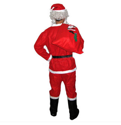 Christmas Santa Claus Costume With The Beard So Smart
