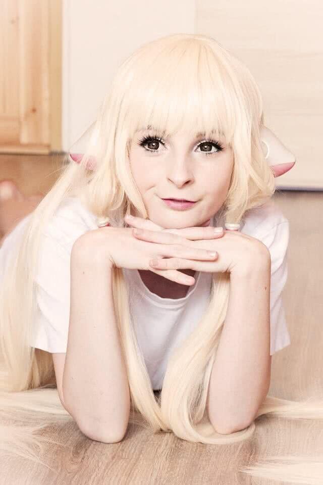 Human computer angel Supper Long Straight Light Blonde Cosplay Party Wigs