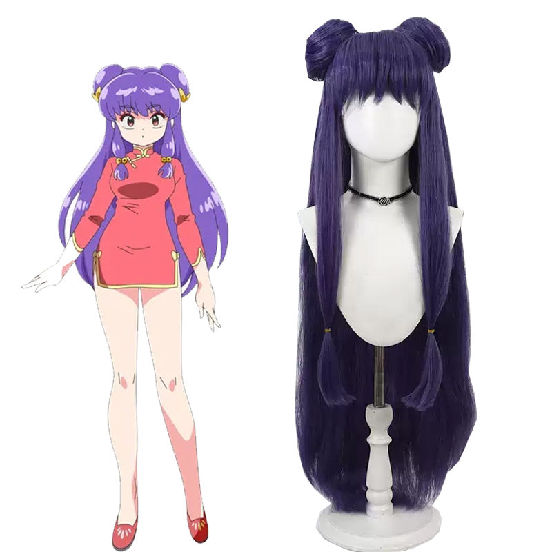 Ranma ½ Shampoo Long Purple Cosplay Wig