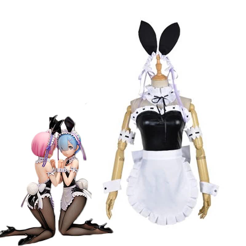 ReZERO -Starting Life in Another World Rem Ram Anime Bunny Girl Cosplay Costumes