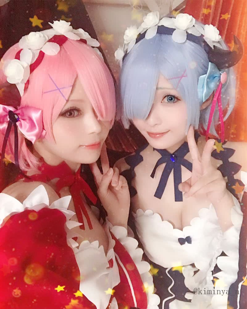 Re:ZERO -Starting Life in Another World Rem Ram Anime Little Devil Cosplay Costumes