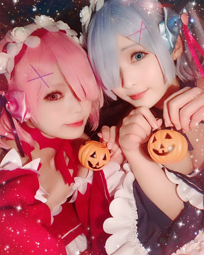Re:ZERO -Starting Life in Another World Rem Ram Anime Little Devil Cosplay Costumes
