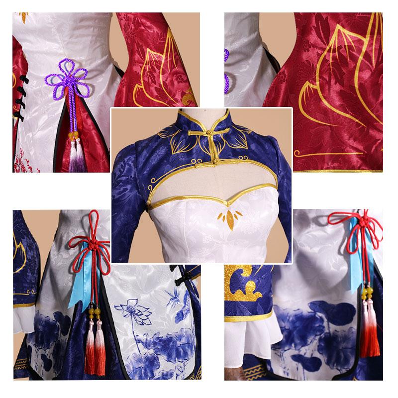 ReZERO -Starting Life in Another World Rem Ram Anime Lolita Cheongsam Cosplay Costume