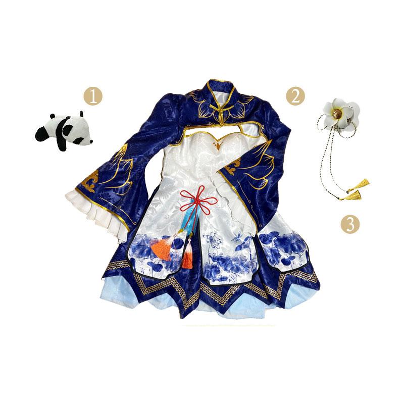 ReZERO -Starting Life in Another World Rem Ram Anime Lolita Cheongsam Cosplay Costume