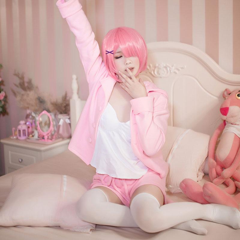 ReZERO -Starting Life in Another World Rem Ram Cat Pajamas 2 Colors Daily Cosplay Costume