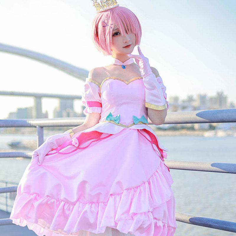 ReZERO -Starting Life in Another World Rem Ram Princess Dress Cosplay Costume