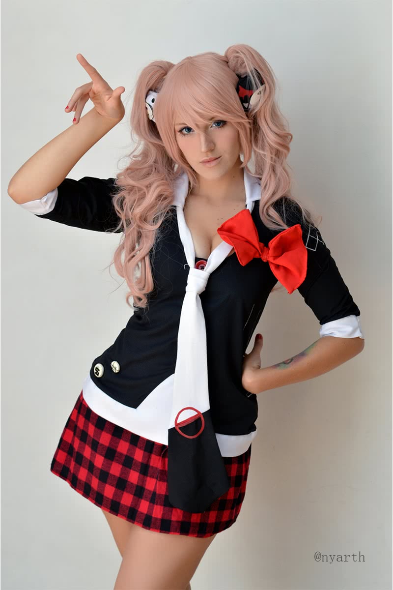 Danganronpa: Trigger Happy Havoc Enoshima Junko Pink Long Cosplay Wig