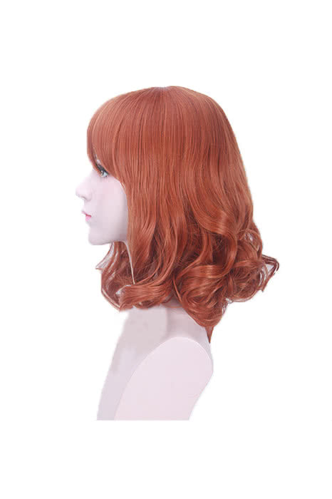 Miss Kobayashi's Dragon Maid Riko Saikawa Cute Long Orange Cosplay Wigs