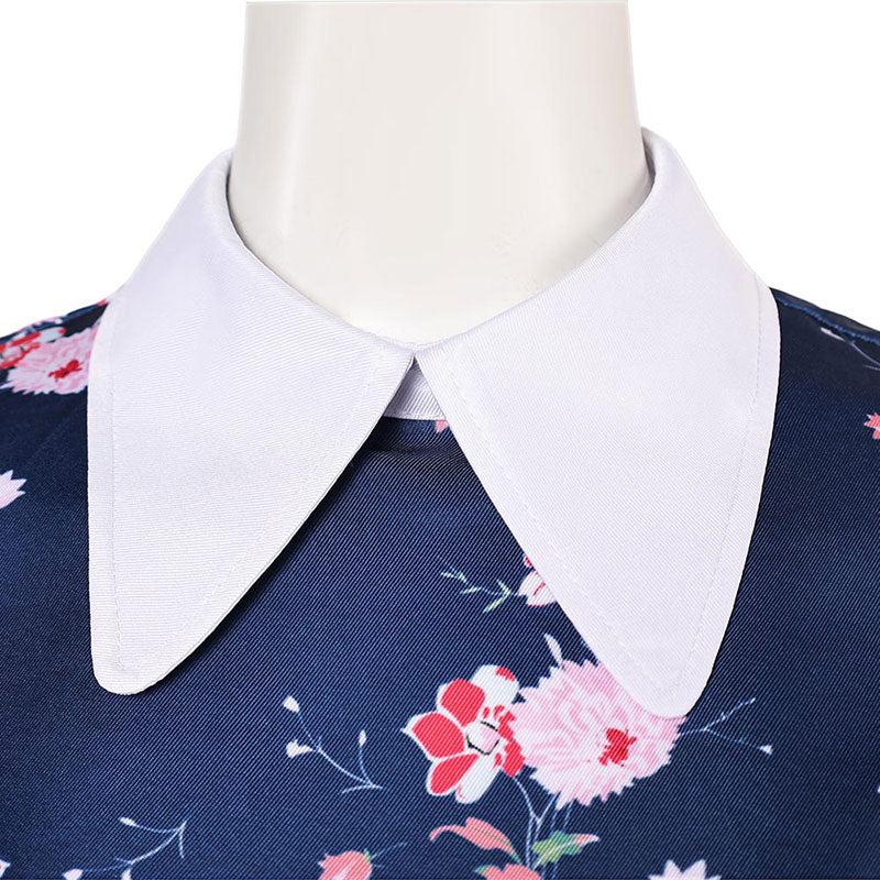 RoleCosplay Joker 2 Lady Gaga Harley Quinn Purple Floral Dress Cosplay Costume