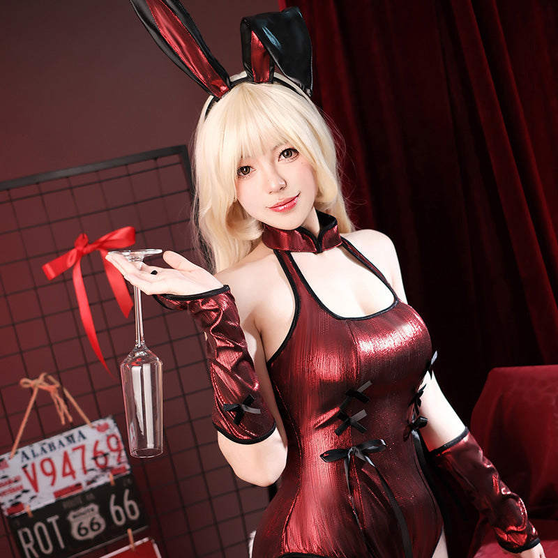 RoleCosplay Sexy Red Bodysuit Bunny Cosplay Costume