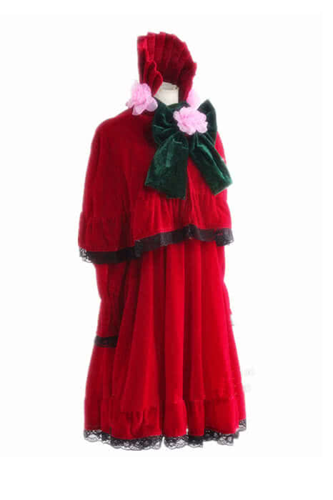 Rozen Maiden Shinku Lolita Red Maid Dress Cosplay Costumes
