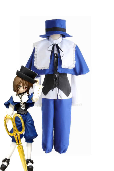 Rozen Maiden Souseiseki Blue White Cosplay Costumes