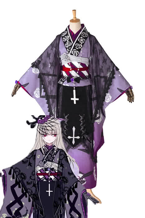 Rozen Maiden Hinaichigo Pink Kimono Anime Cosplay Costumes