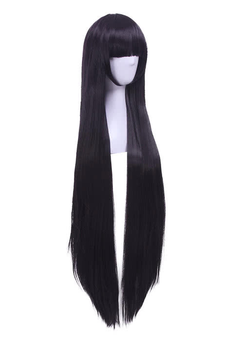Inu X Boku SS Shirakiin Ririchiyo Long Straight Black Anime Cosplay Wigs