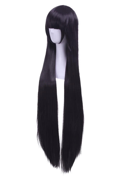 Inu X Boku SS Shirakiin Ririchiyo Long Straight Black Anime Cosplay Wigs