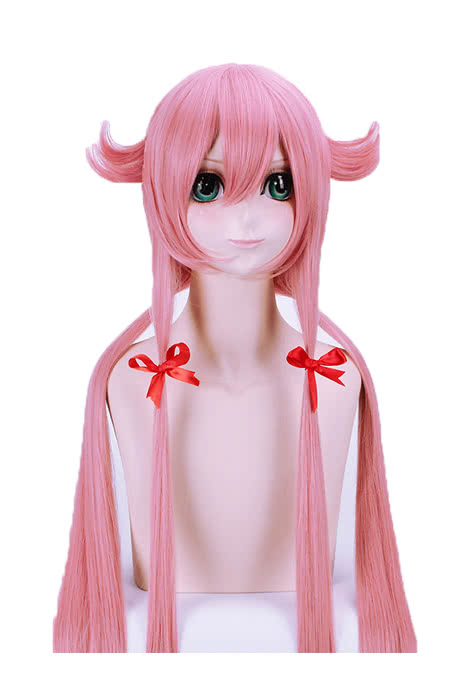 Gasai Yuno Long Pink Anime Cosplay Wigs