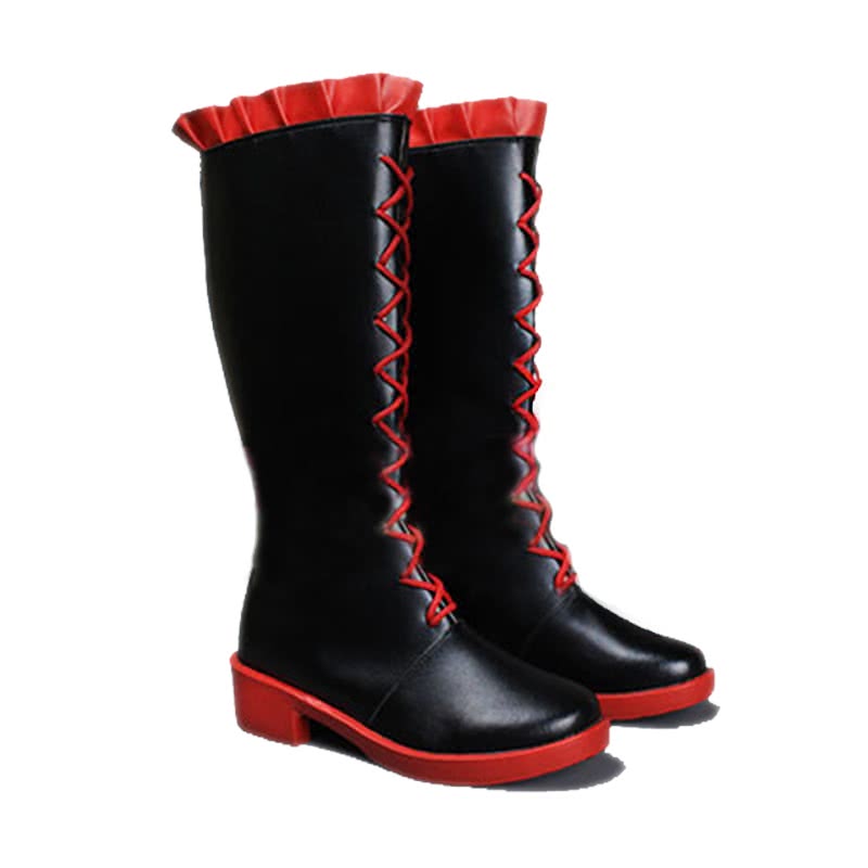 Ruby Rose Red and Black Anime Cosplay Shoes