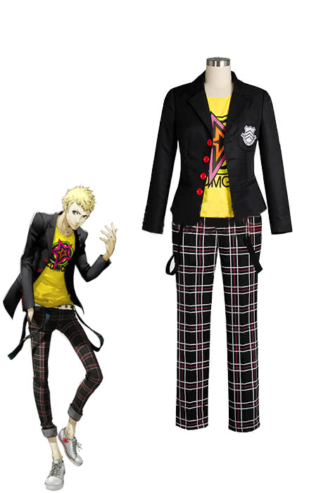 Persona 5 Ryuji Sakamoto Megami Tensei Male Uniform Game Cosplay Costumes