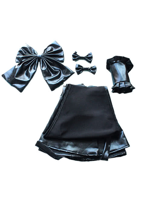 Fate/stay night Hollow Saber Black Dress Anime Cosplay Costumes