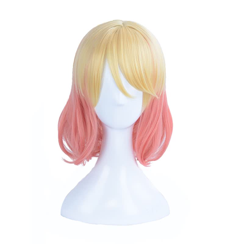 Satsuriku no Tenshi Catherine·Ward Anime Pink And Yellow Mixed Cosplay Wigs
