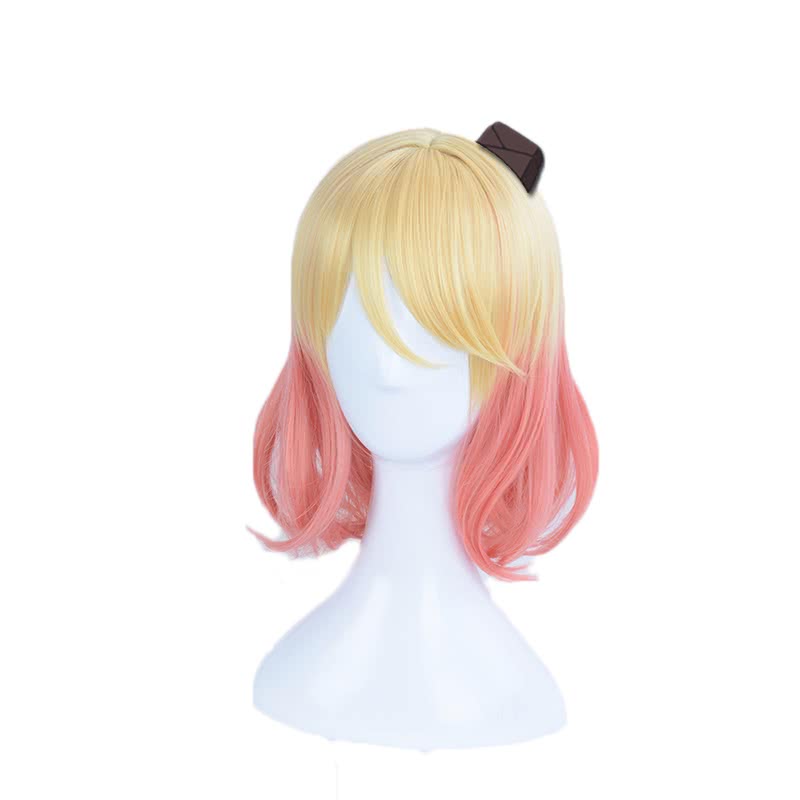 Satsuriku no Tenshi Catherine·Ward Anime Pink And Yellow Mixed Cosplay Wigs