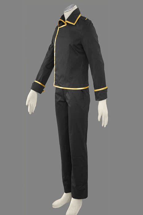Black Uniform Gintama Earthworks Fourteen Lang Cosplay Costume Shinsengumi
