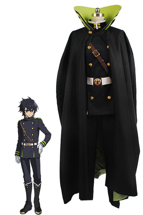 Seraph of the End Yuichiro Hyakuya Uniform Outfit Cosplay Costume