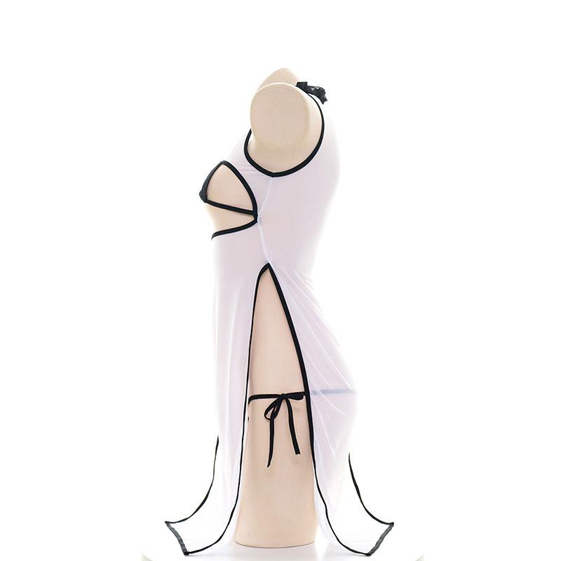 Sexy Cheongsam Translucent Lingerie Cosplay Costume