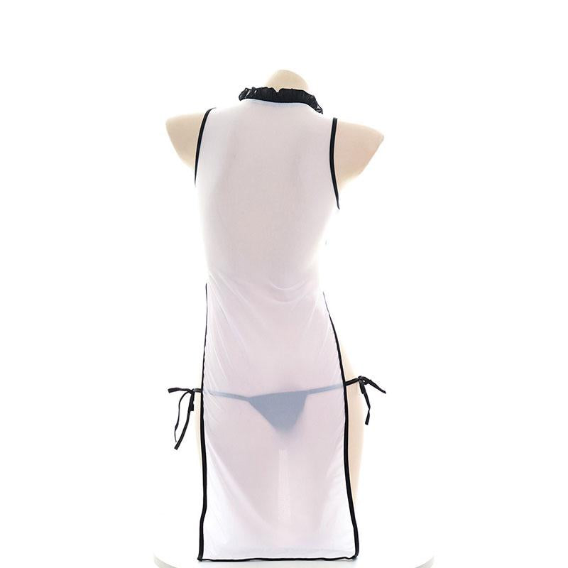 Sexy Cheongsam Translucent Lingerie Cosplay Costume